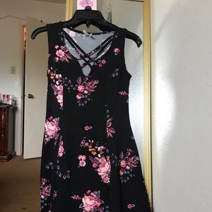 Flowers pattern dress